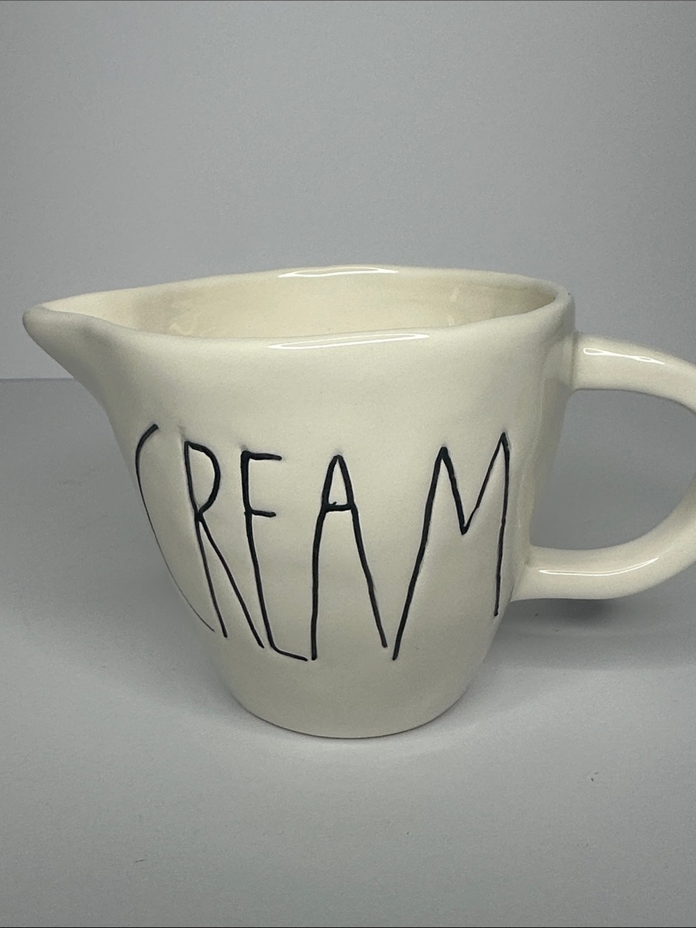 Rae Dunn White Ceramic 'CREAM' Pitcher